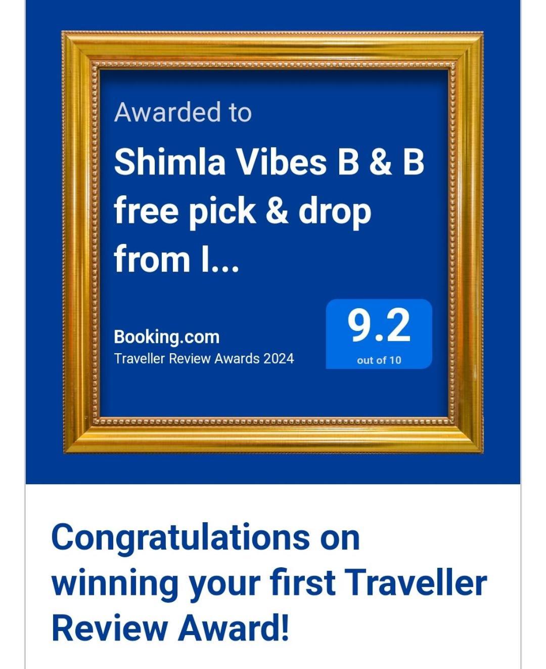 Shimla Vibes B & B Free Pick And Drop From Isbt Shimla Exterior foto